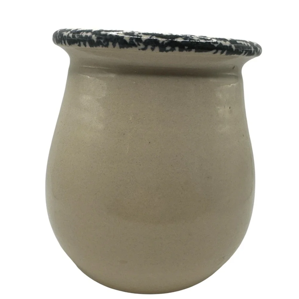 Home & Garden Party Apple‎ Stoneware Crock Hand Made USA 1999 Vintage 6 Inch